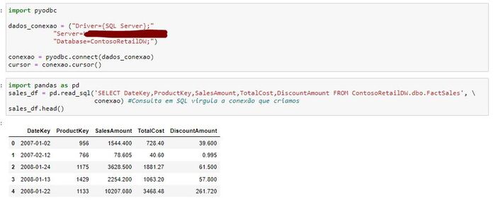 Integração Python com SQL :: marianemorgado